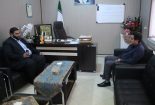 دیدار مسئول شورای هماهنگی تبلیغات اسلامی بافق با رئیس اداره ورزش و جوانان