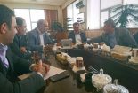 پیگیری احداث و بهسازی محورهای مواصلاتی شهرستان با حضور نماینده و فرماندار بافق در تهران
