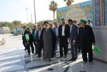 تصاویری از گردهمایی اعضای هیات امناء بقاع متبرکه استان یزد در امامزاده عبدالله(ع ) بافق