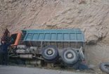جان باختن سرنشین کامیون در محور یزد بافق