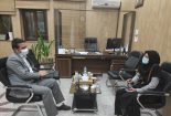 دیدار رئیس اداره بهزیستی با شهردار بافق