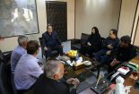 دیدار اعضای شورای روستای مبارکه بافق با فرماندار