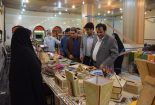 حضور هنرمندان حصیر بافی شهرستان بافق در نمایشگاه صنایع دستی استان یزد