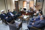 دیدار جمعی از مسئولان حوزه های بسیج بافق با فرماندار