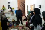 بازدید فرماندار بافق از یک کارگاه خیاطی