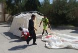 برگزاری آزمون ارتقا درجه نجاتگران هلال احمر شهرستان بافق