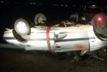 واژگونی خودرو سواری پژو ۴۰۵ در کیلومتر ۴ محور بافق_ باقرآباد با ده سرنشین