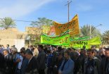 شرکت دانشگاه آزاد اسلامی بافق در راهپیمایی ۱۳ آبان