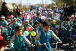 همایش دوچرخه سواری کودک سالم کودک قهرمان نسل چهارم انقلاب در روستای مبارکه