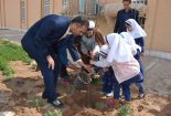 آئین درختکاری با دستان نوگلان مدرسه دخترانه سما دانشگاه آزاد اسلامی