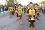 بدرقه کاروان زیارتی پیاده بسیجیان بیت الرضا(ع)به مشهد توسط نوجوانان ورزشکار زورخانه رحیم هدایت و قمربنی هاشم (ع) مبارکه