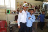 دعوت از رئیس پلیس راهور شهرستان بافق جهت بازدید از  مرکز حرفه آموزی توانا