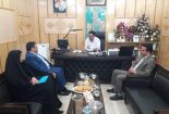 دیدار مدیر آموزش و پرورش شهرستان بافق با مدیر کل نوسازی و تجهیز مدارس استان یزد