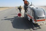 اجرای شیار لرزاننده در نقاط پرحادثه راههای حوزه استحفاظی شهرستان بافق